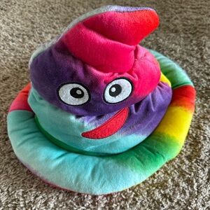 Colorful Plush Poop Emoji Hat